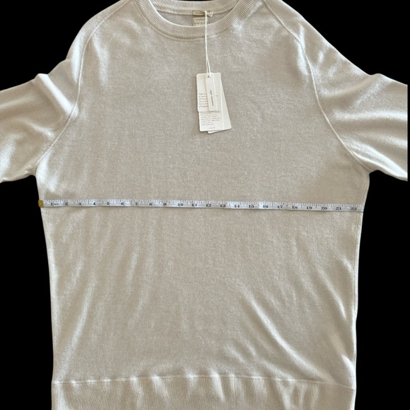 Massimo Alba NWT Luxury Men’s 100% Cashmere sweater XXL.taupe/crème color. $995 - Picture 11 of 15